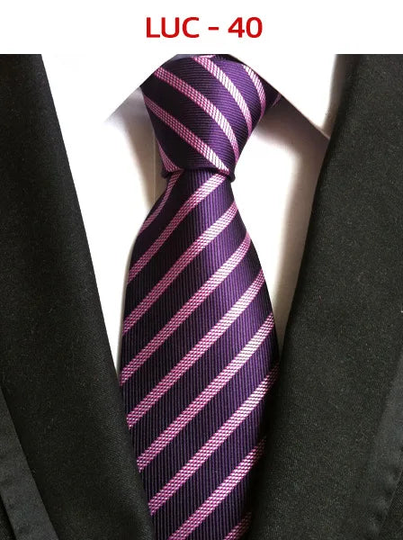 8cm Men's Tie Silk Plaids Floral Luxury Necktie Striped Ties For Men Business Formal Dresses Wedding Accessories Boy Tie