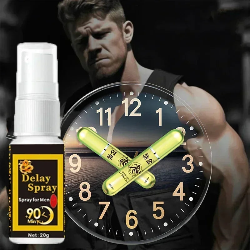 Very good for Health Man Lasting Long 60 Minutes Penis Enlargment Oil Sex Delay Spray Sex for Male External Use Anti Premature Ejaculation Sex Spray