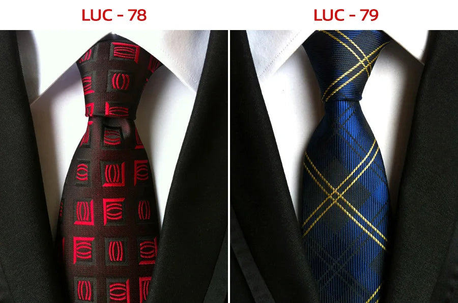 8cm Men's Tie Silk Plaids Floral Luxury Necktie Striped Ties For Men Business Formal Dresses Wedding Accessories Boy Tie