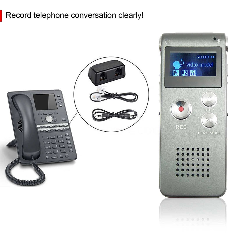 Mini Dictaphone 8GB 16GB 32GB Voice Audio Record Activated Spy Digital Sound Audio Recorder Mp3 Player With Headphones