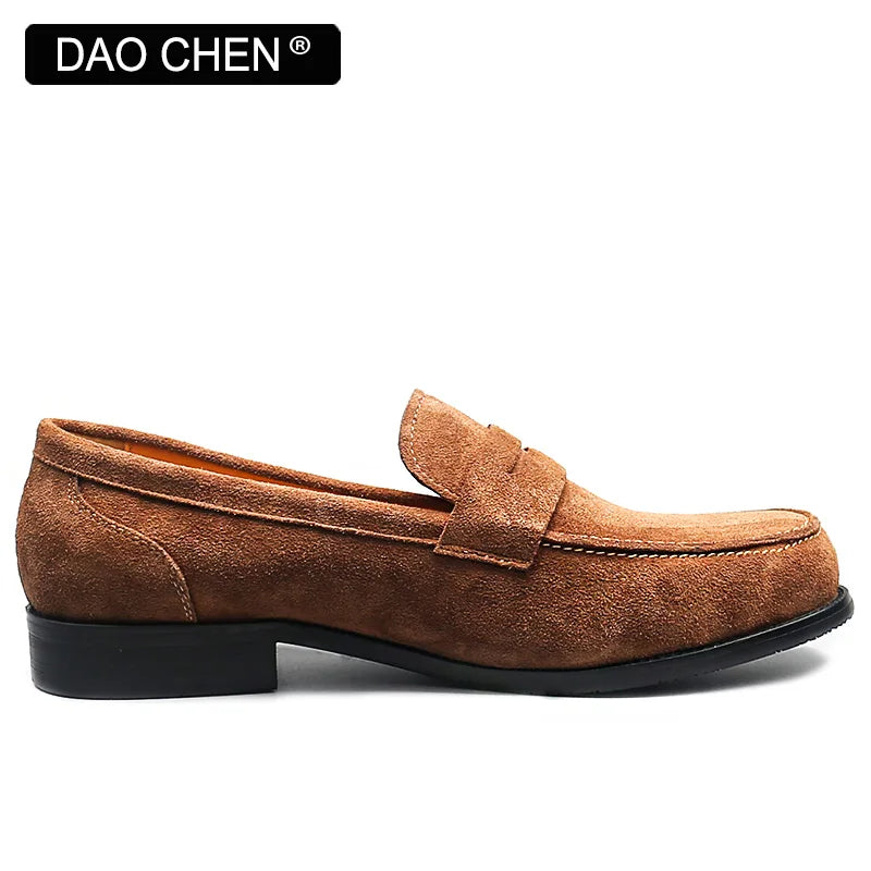 OUR NEW COLLECTION FOR 2025 LUXURY MEN LOAFERS SHOES BROWN BLACK SLIP ON ELEGANT MEN'S CASUAL LEATHER SHOES WEDDING OFFICE SUEDE men shoes