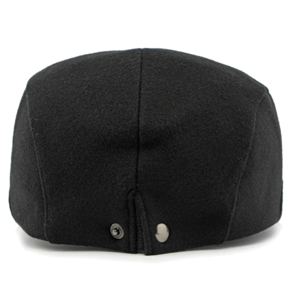 NEW 2025 Collections HT4292 Beret Cap Autumn Winter Cap Women Hat Solid Plain Artist Painter Beret Hat Adjustable   Flat Cap Men Wool Beret