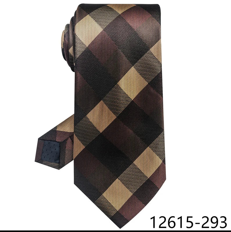 100% Silk Brand Tie Men High Grade Hot sale Woven Silk Gravatas Beige Suit Accessories Men Polka dot  Easter Day Necktie Cravate