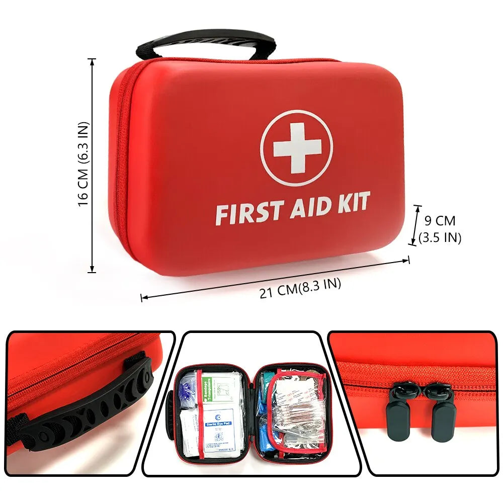 AMAZONY  Waterproof PU First Aid Bag Empty for Outdoor Travel Car Home Emergency Survival Household Camping Small Medical Box