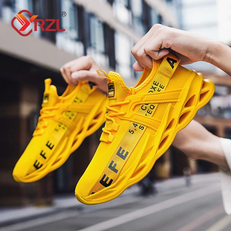 NEW 2025  Mens Sneakers Lightweight Comfortable Mesh Breathable Sneakers Men Green Casual Shoes Thick Sole Running Shoes for Men