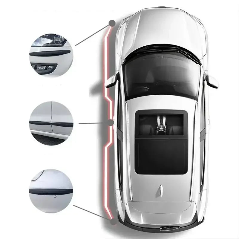 6/4 Piece Car Anti-collision Protection Strip Auto Front Rear Bumper Corner Protector Guard Decoration Strip for Car Accessories