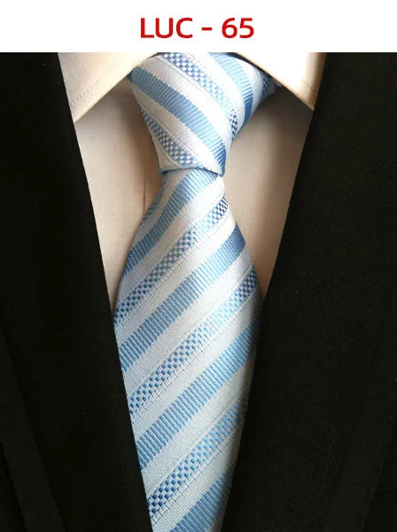 8cm Men's Tie Silk Plaids Floral Luxury Necktie Striped Ties For Men Business Formal Dresses Wedding Accessories Boy Tie