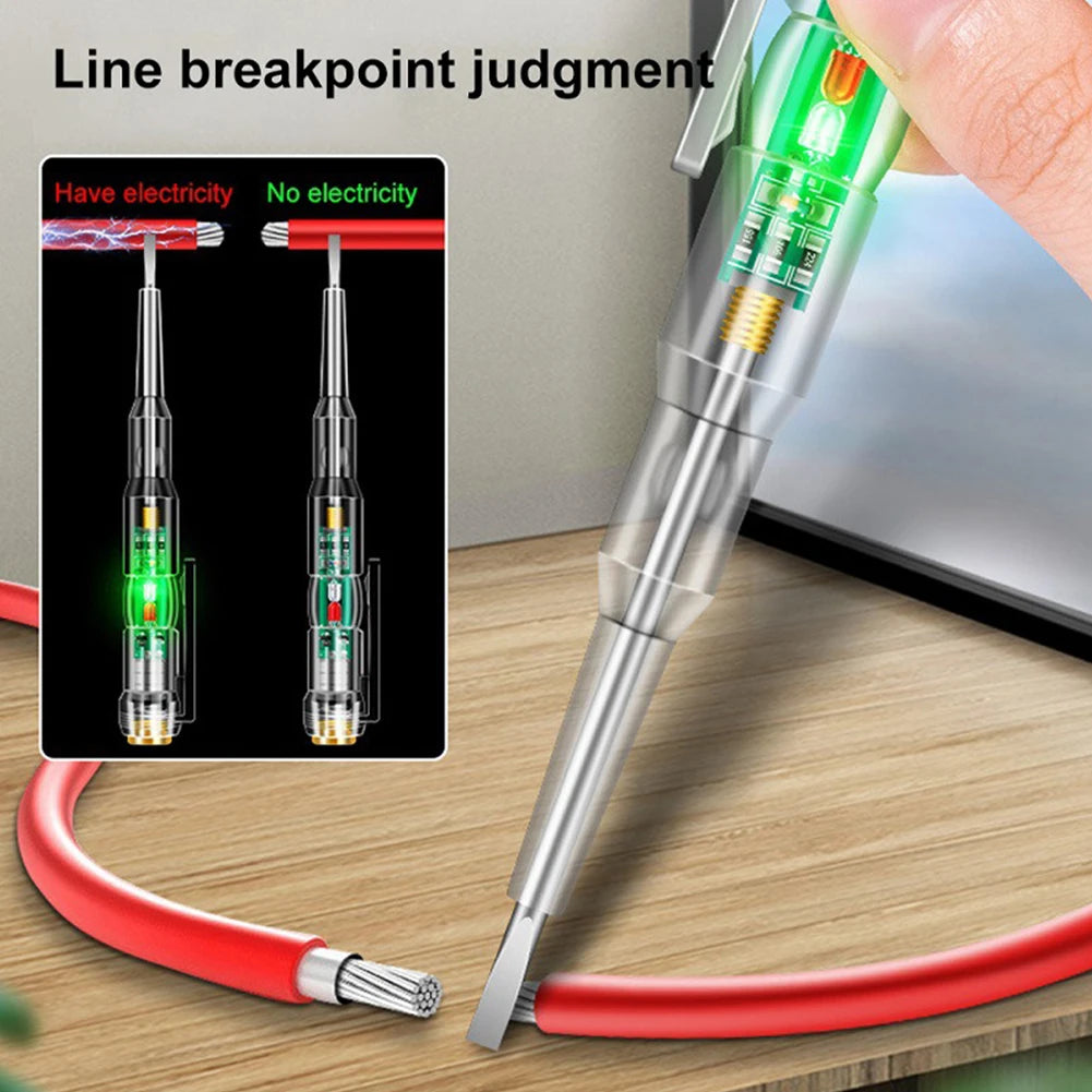 Tester Pen Electrician's Best Friend 2 Piece Set of Electrical Circuit Testers for 24 250V Induction Power Detection