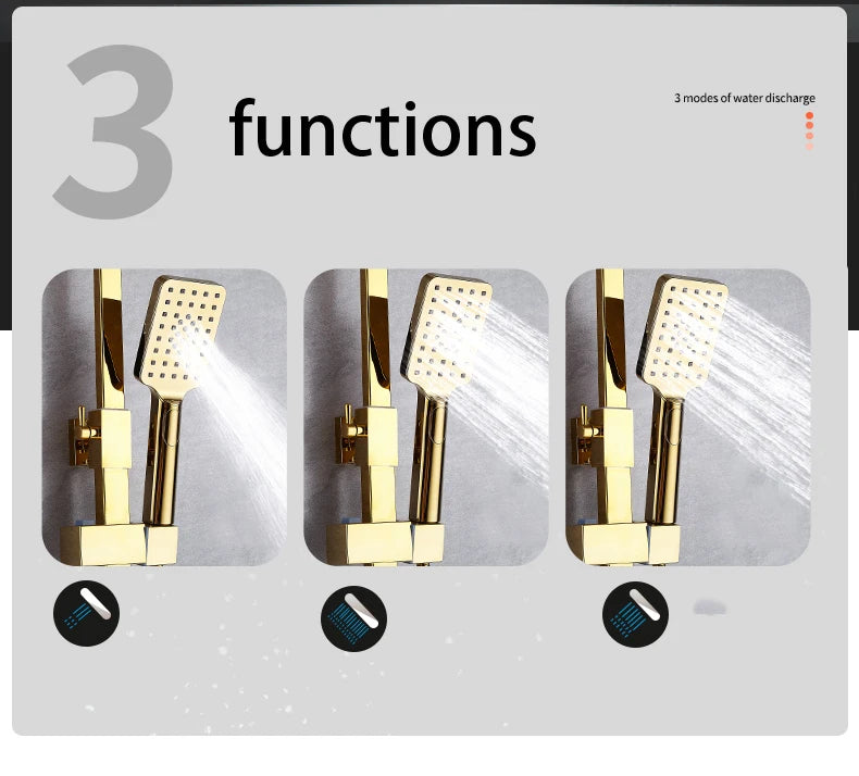 New 2024-2025 Chrome Digital Bathroom Shower System for Bathroom Accessories Brass Bathroom Mixer Faucet Thermostatic Digital Shower Set Plus FREE SHIPPING