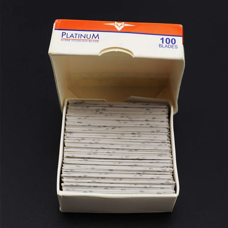 30/50/100PCS Single-sided Razor Blade Stainless Steel Razor Blades Men Shaving Shaver Manual Razor Blade Barber Shaving Tools