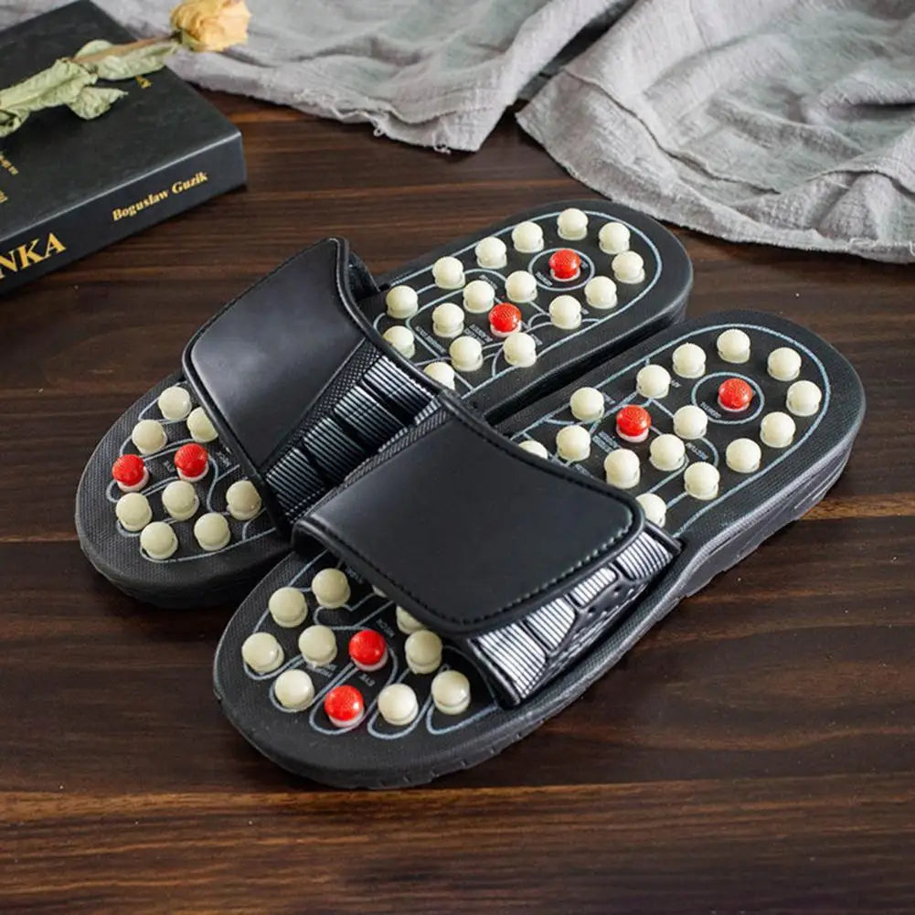 1 Pair Acupressure Massage Slippers Plantar Muscle Relaxation Foot Massager Home Acupuncture Sandals Slides Shoes