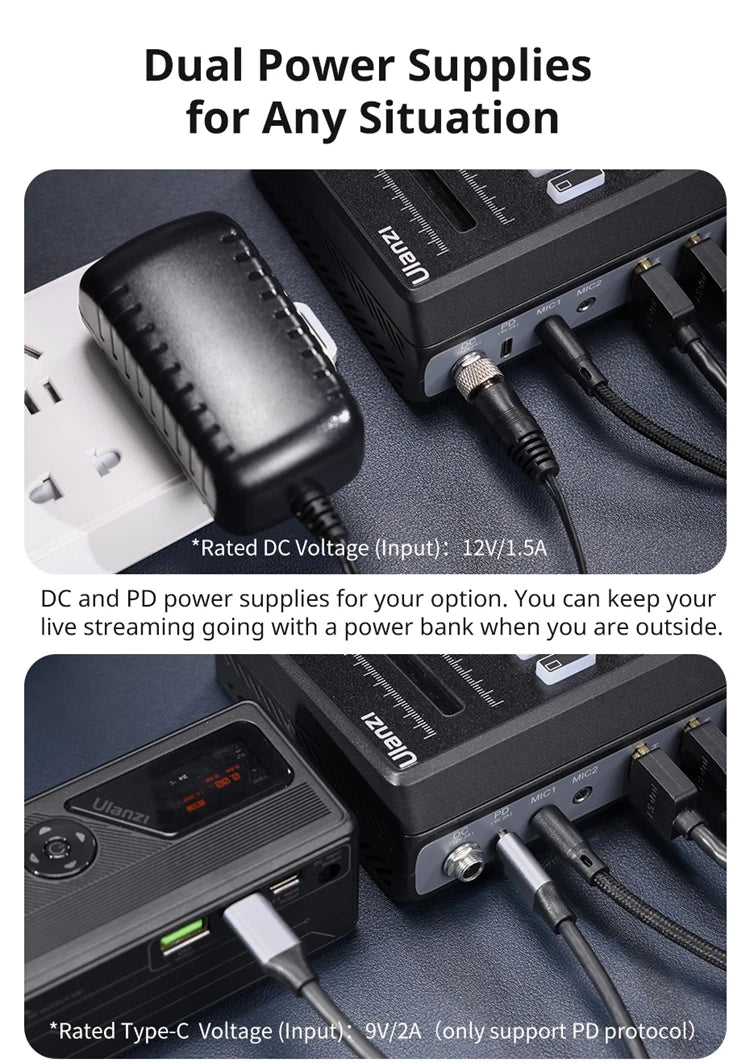 Ulanzi DD02 Live Video Switcher 4 CH HDMI Streaming 4K HD Screen For YUY2 MJPEG Capture Format Live Streaming Tool Video Mixer