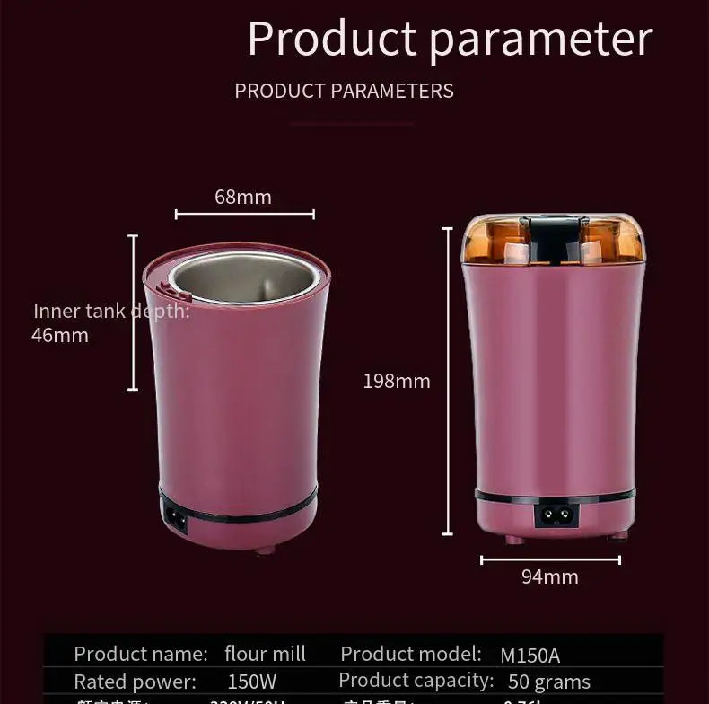 Mini Portable Electric Grinder Food Bean Research Seasoning Multifunctional Coffee Bean Grinding Home Grinder Kitchen Tools