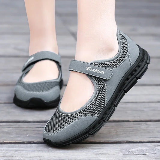 Very Good For Nurses and Medically advice for long standy posture Women Shoes Breathable Mesh Light Soft Sole Comfortable Walking Casual Sneakers 5 Color Big Size 35-42