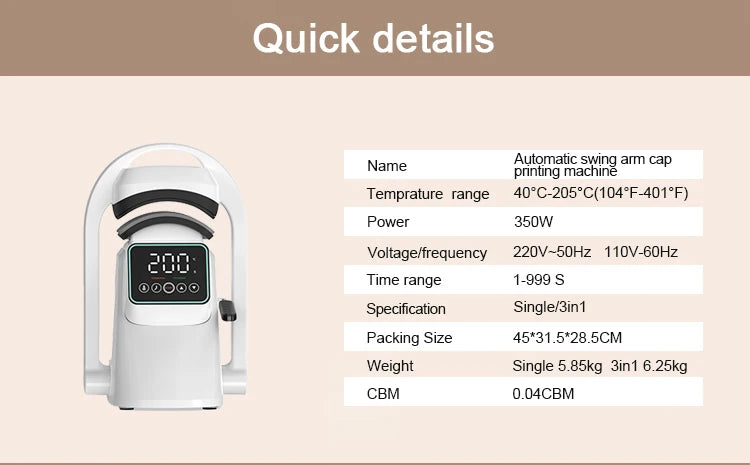 cap heat press machine for hat F138