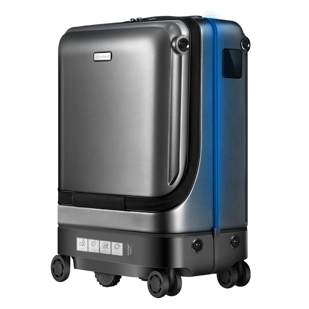 Airwheel Smart Following Suitcase SR5 20 Inch Smart Auto Follow Luggage Aluminum Carry On Smart Suitcase Travel Bags Trolley