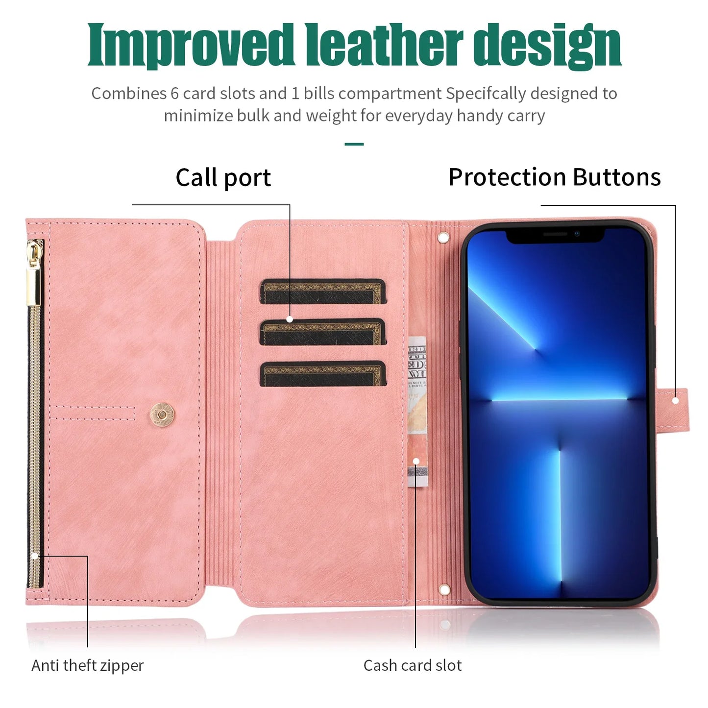Crossbody Lanyard Card Slot Wallet Flip Case for iPhone 15 14 13 12 11 Pro Max Mini X XS 8 7 Plus SE 2020 2022 PU Leather Cover