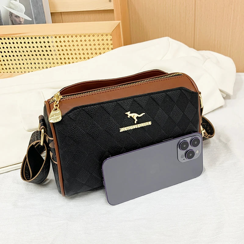FREE SHIPPING New collection 2024-2025 Luxury High Quality Women Messenger Bag Famous Designer Lady Shoulder Bags Fashionable Checkered Trendy Crossbody Bolsas Sac A