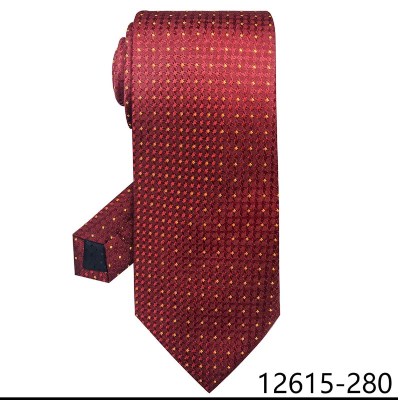 100% Silk Brand Tie Men High Grade Hot sale Woven Silk Gravatas Beige Suit Accessories Men Polka dot  Easter Day Necktie Cravate