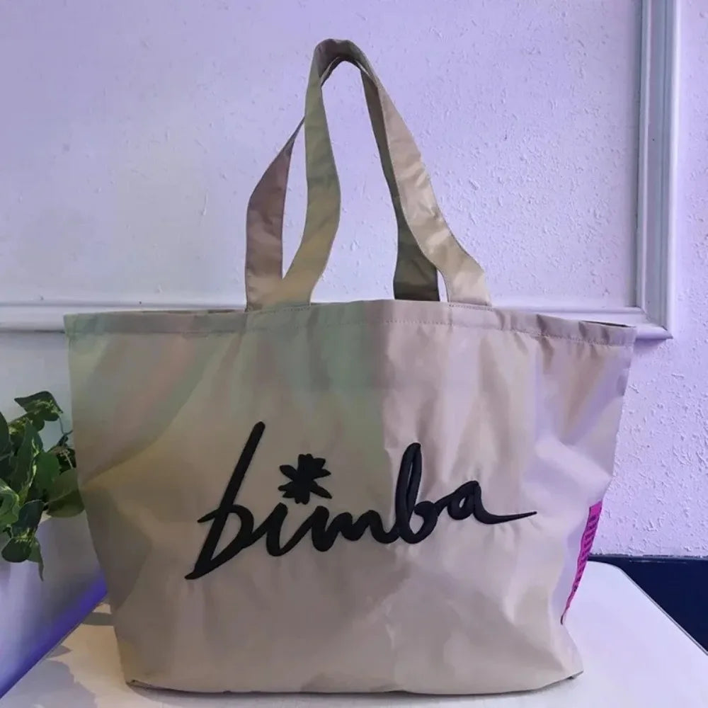 AMAZONY New Fashion 2024 Letter Embroidered Handbags Trendy Large Capacity Tote Bag Casual Shoulder Bags Lightweight Waterproof Shopping Bag for Women