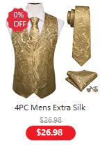 Fashion Mens Ties Set Silk Gray Black Silver White Striped Plaid Solid Paisley Floral Neck Tie Hankderchief Cufflinks Barry·Wang