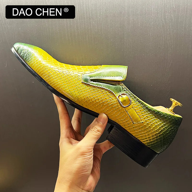 NEW 2024 ITALIAN MEN LOAFERS SHOES BLACK MIXED COLORS SLIP ON REAL LEATHER MEMS DRESS SHOES WEDDING OFFICE BANQUET CASUAL SHOES