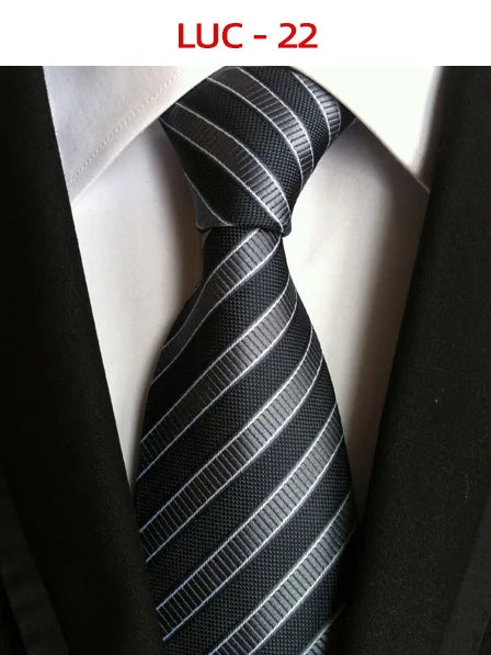 8cm Men's Tie Silk Plaids Floral Luxury Necktie Striped Ties For Men Business Formal Dresses Wedding Accessories Boy Tie