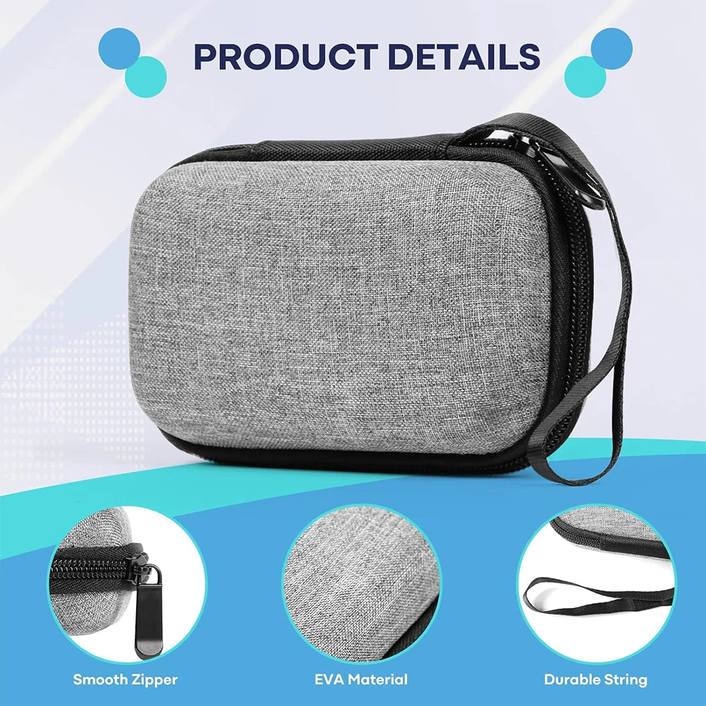 Wireless Charger Stand Carrying Box with Mesh Pocket for USB Cable Storage Holder Bag for Anker MagGo 3-in-1 Charging Station