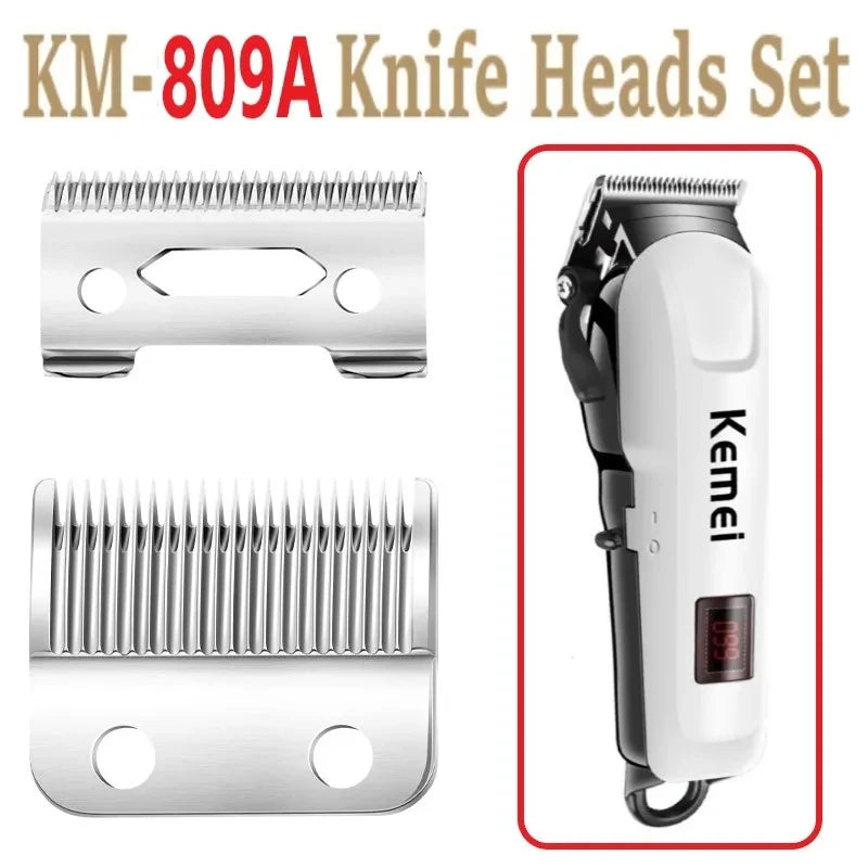 Kemei Hair Clipper Or Blade Hair Cut Maching Wireless Trimmer Men Professional Clipper Machine Rechargeable Hair Cut Barber 809A