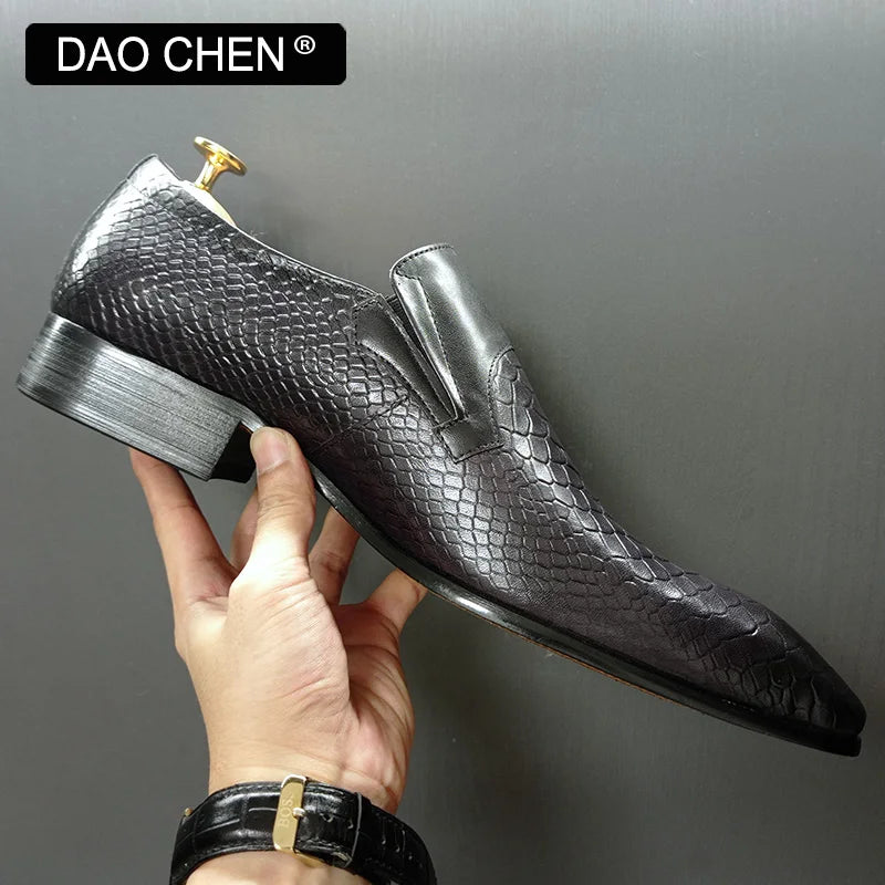 NEW 2024 ITALIAN MEN LOAFERS SHOES BLACK MIXED COLORS SLIP ON REAL LEATHER MEMS DRESS SHOES WEDDING OFFICE BANQUET CASUAL SHOES