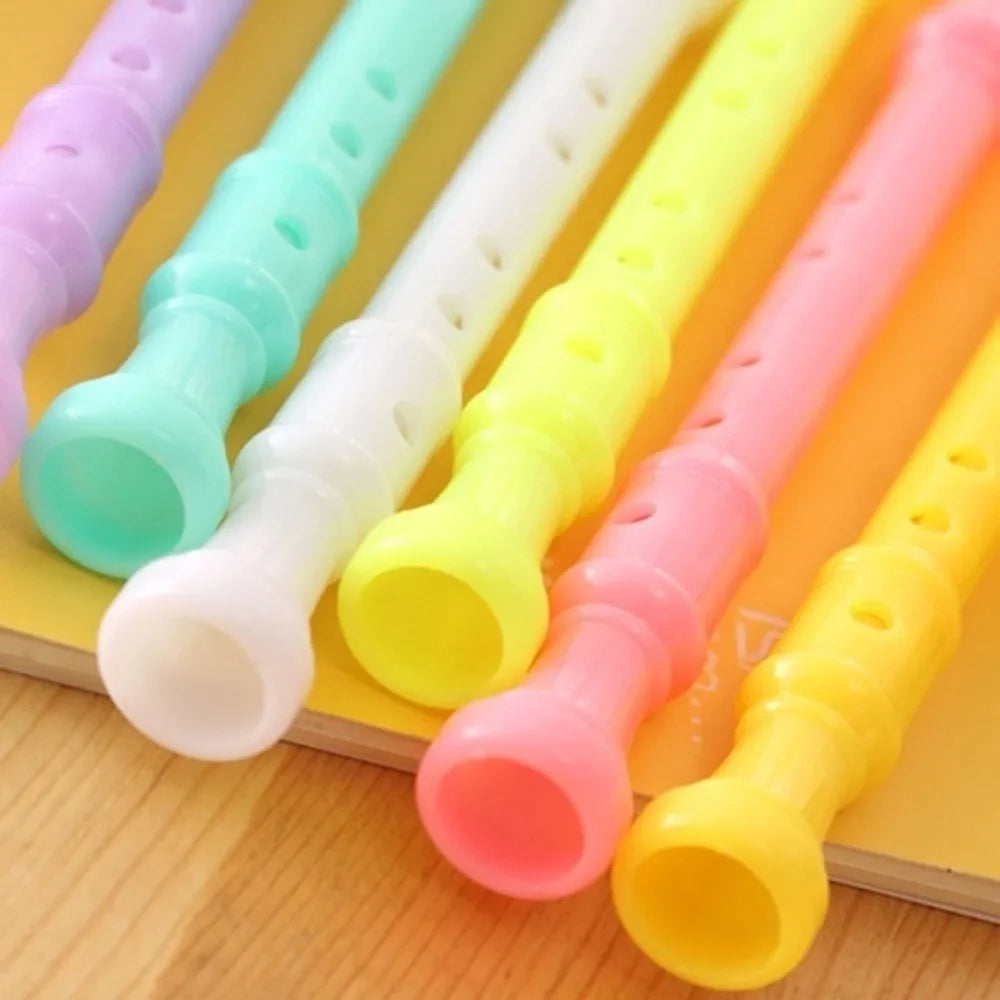 4pcs School Stationery Candy Color Mini Clarinet Shape Gel Creative Cartoon Flute Pen Student Gifts PLUS FREE SHIPPING