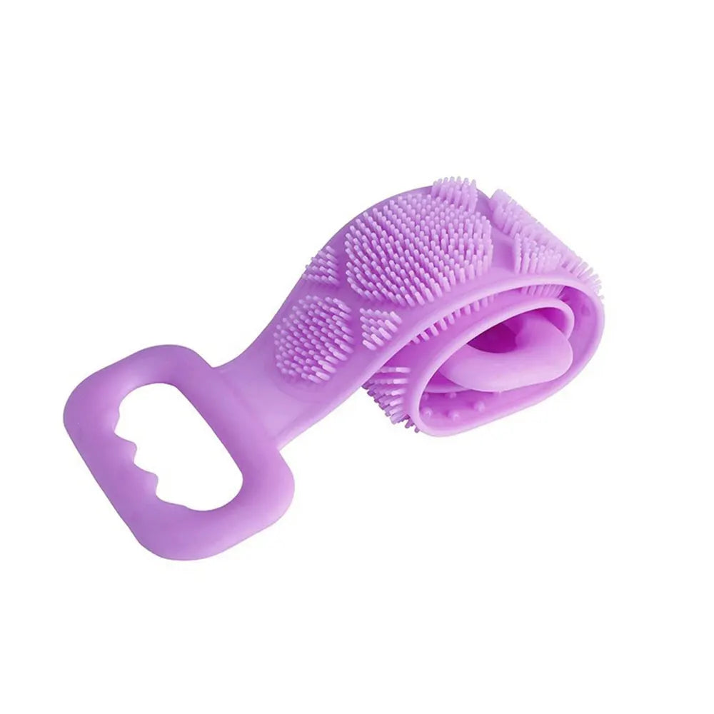 Silicone Body Scrubber Back Massage Exfoliating Sponge Bathroom Bath Brush Scrub Shower Brush Body Wash Scrub Removal Bath Tool
