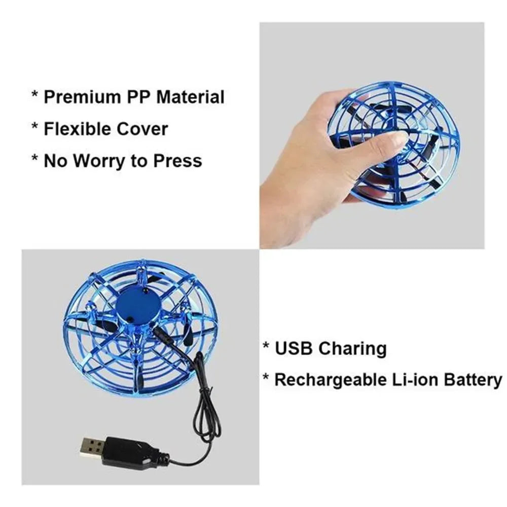 Mini Induction RC Quadcopter  Hand UFO Ball Sensing Aircraft Electric Toy for Kids