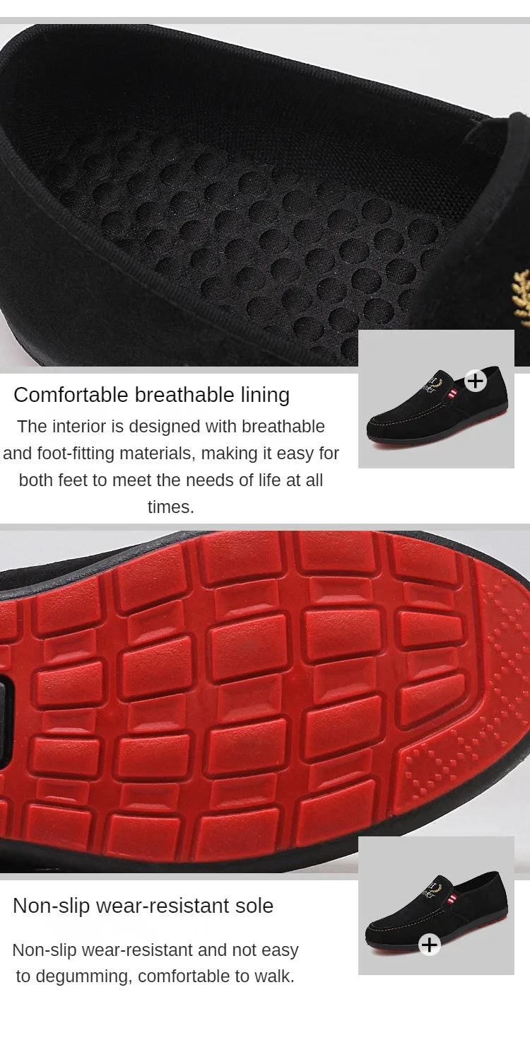 Fashion Slip-on Men's Canvas Shoes Breathable Lightweight Comfortable Men Shoes Summer Men's Casual Shoes Lazy Flat Shoes