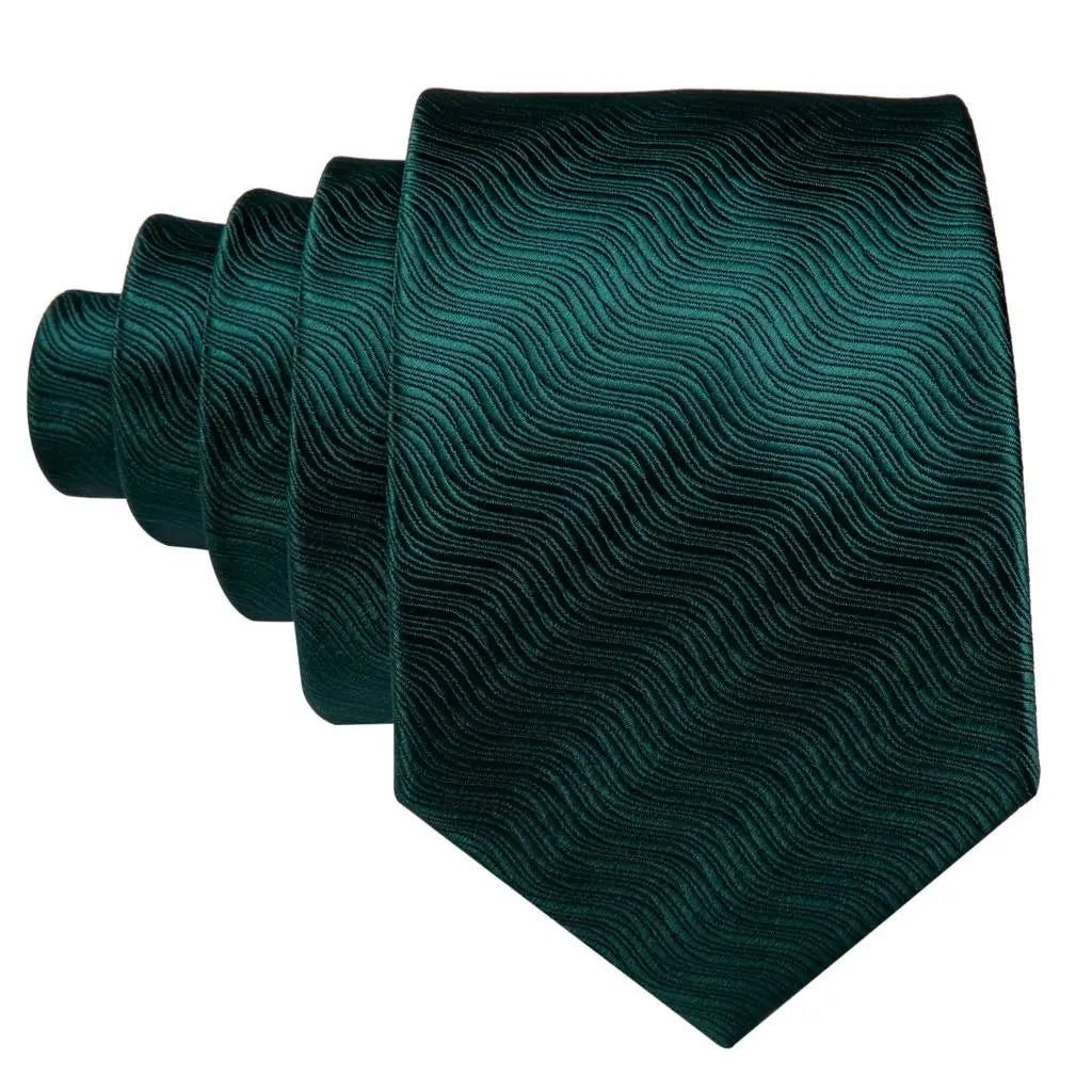 Amazony Epic Green Silk Mens Tie Hanky Cufflinks Set Mint Grass Teal Bottle Sage Pea Green Necktie For Male Wedding Business Party