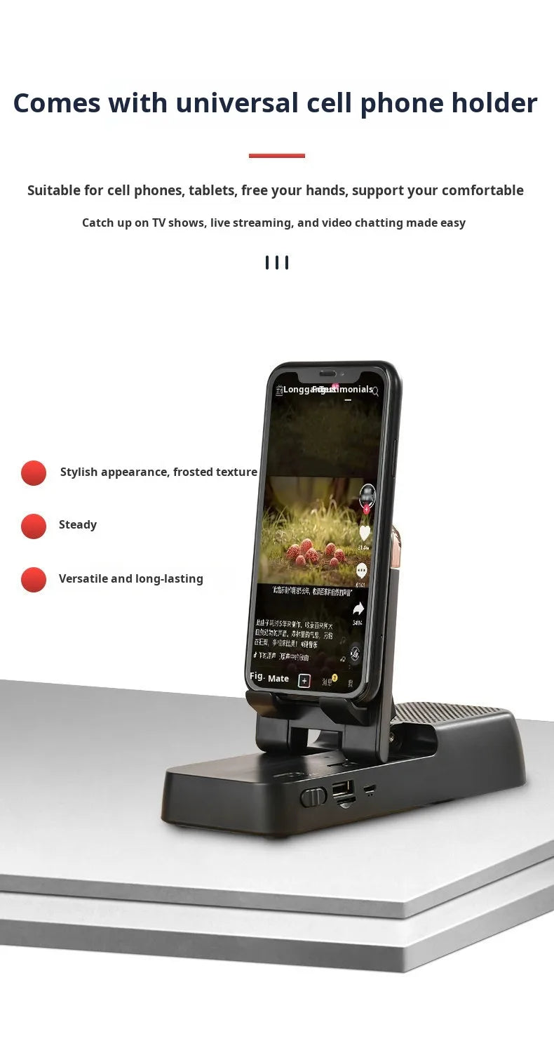 Multifunctional desktop cell phone stand lazy tablet with bluetooth sound desktop stand