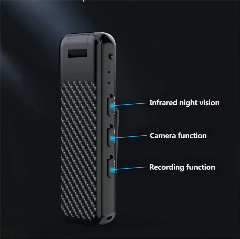 1080P Multifunctional Portable Law Enforcement Recorder, Back Clip Portable DVR, Outdoor Micro Camera, Video & Recording