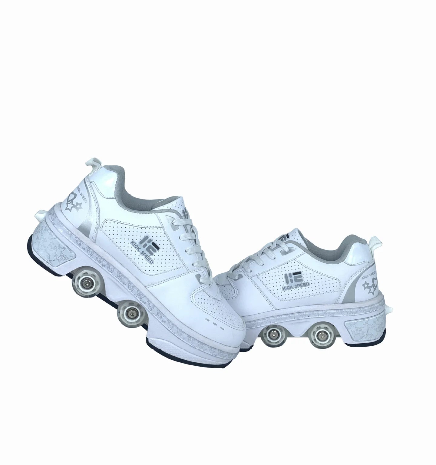 Roller Skates Running Sneakers Women's Roller Skates Adult Children Unisex Roller Skates Transformer Parkour Shoes 4 Wheels