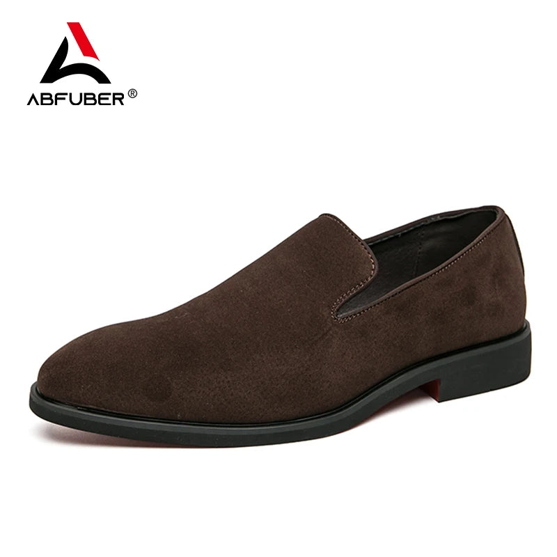 NEW 2024-2025 Luxury Leather Men Shoes Shoes Men Loafers Slip On Suede Pointed Toe Daily Wedding Party Classy Casual Shoes for man Only 6000 copies are available