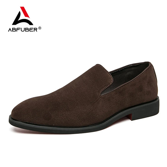 NEW 2024-2025 Luxury Leather Men Shoes Shoes Men Loafers Slip On Suede Pointed Toe Daily Wedding Party Classy Casual Shoes for man Only 6000 copies are available