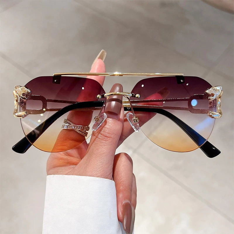 SUMMER sUMMER KAMMPT Sunglasses Men Women Trendy Pilot  UV400 Eyewear