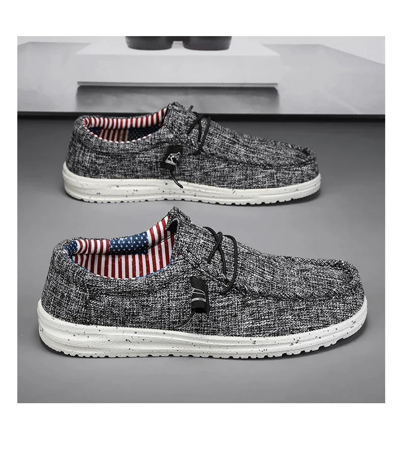 Men Casual Shoes Slip on Canvas Loafers Comfortable Walking Flats for Man Non Slip Soft Moccasins Sneakers Summer loafers