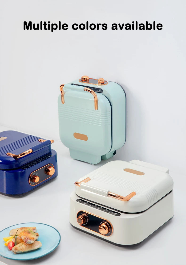 New 2024-2025 110V Multifunction Electric Baking Pan Deepen Cooker Double-side Heating Thick Pancake Machine Hot Pot Barbeque Steak Frying Pan