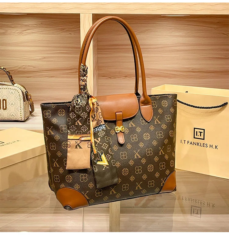 Brand Women's Handbag 2024-2025  New Autumn/Winter Fashion Designer Shoulder Bag Retro Luxury Handheld Crossbody Bag Large Capacity FREE SHIPPING