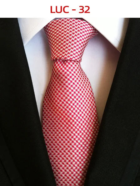 8cm Men's Tie Silk Plaids Floral Luxury Necktie Striped Ties For Men Business Formal Dresses Wedding Accessories Boy Tie