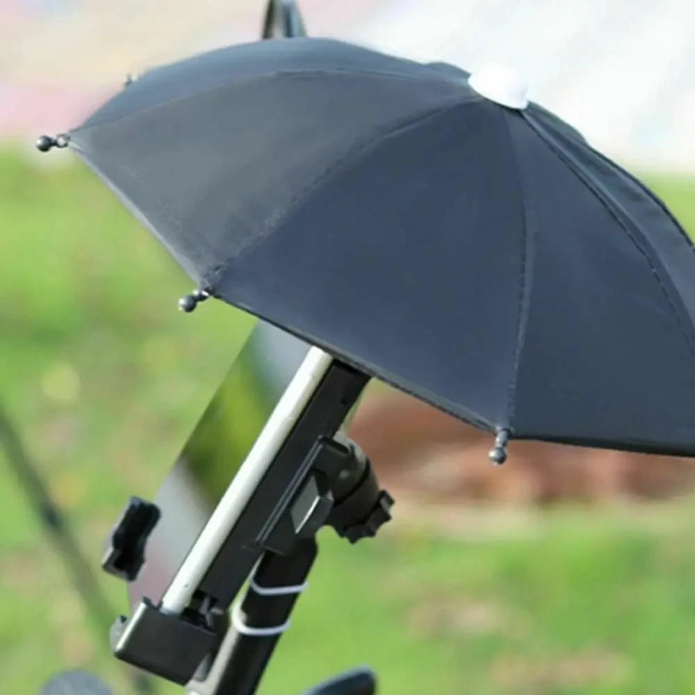Mini Sunshade Umbrella Cute Craft Firm And Sturdy 1pc Motorcycle Phone Holder 43 G Motorcycle Decoration Ultraviolet Rays Block