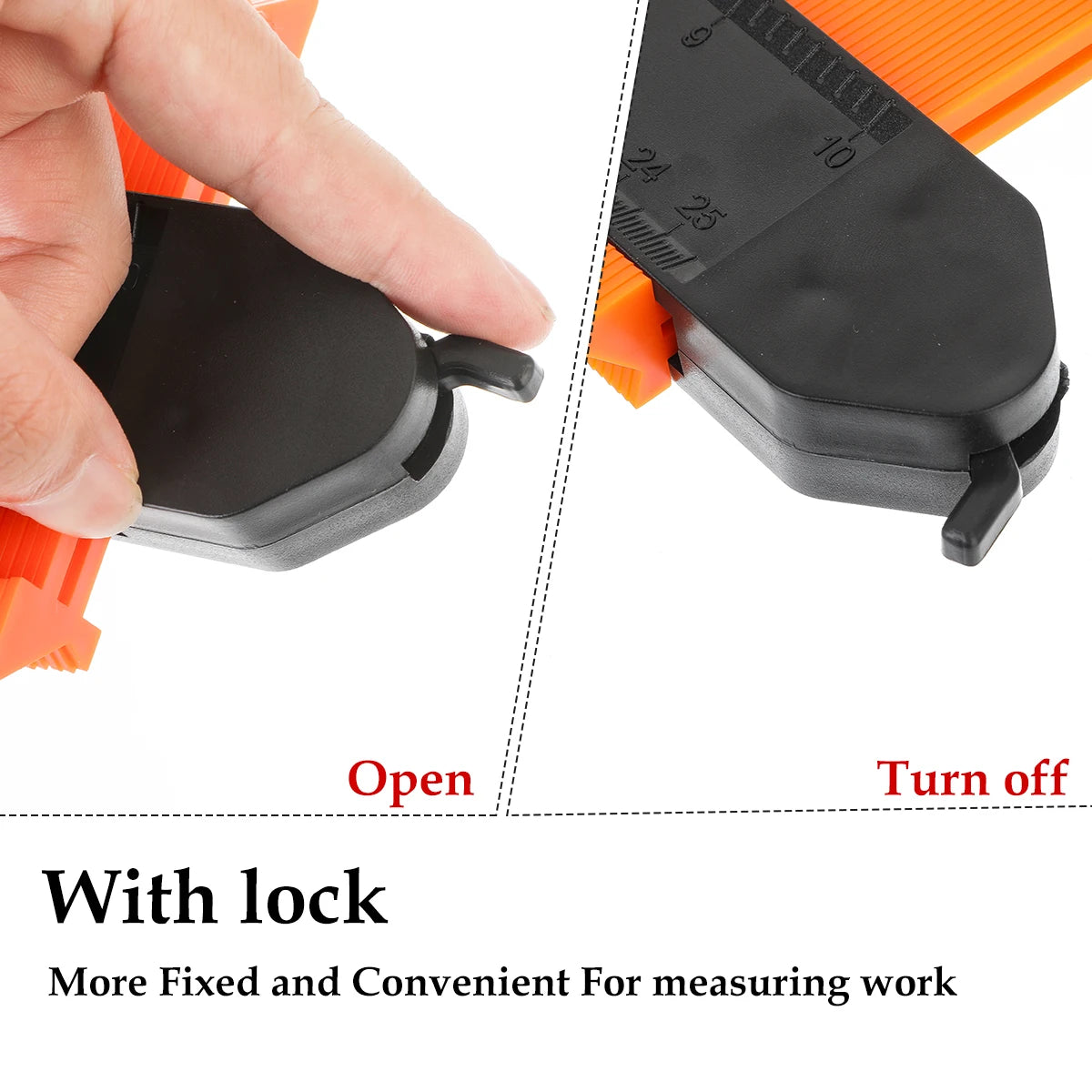 TINTINOS Shape Gauge Duplicator Profile Duplication Gauge Contour Template Plastic Contour Copy Duplicator Measuring Tool Contour Gauge