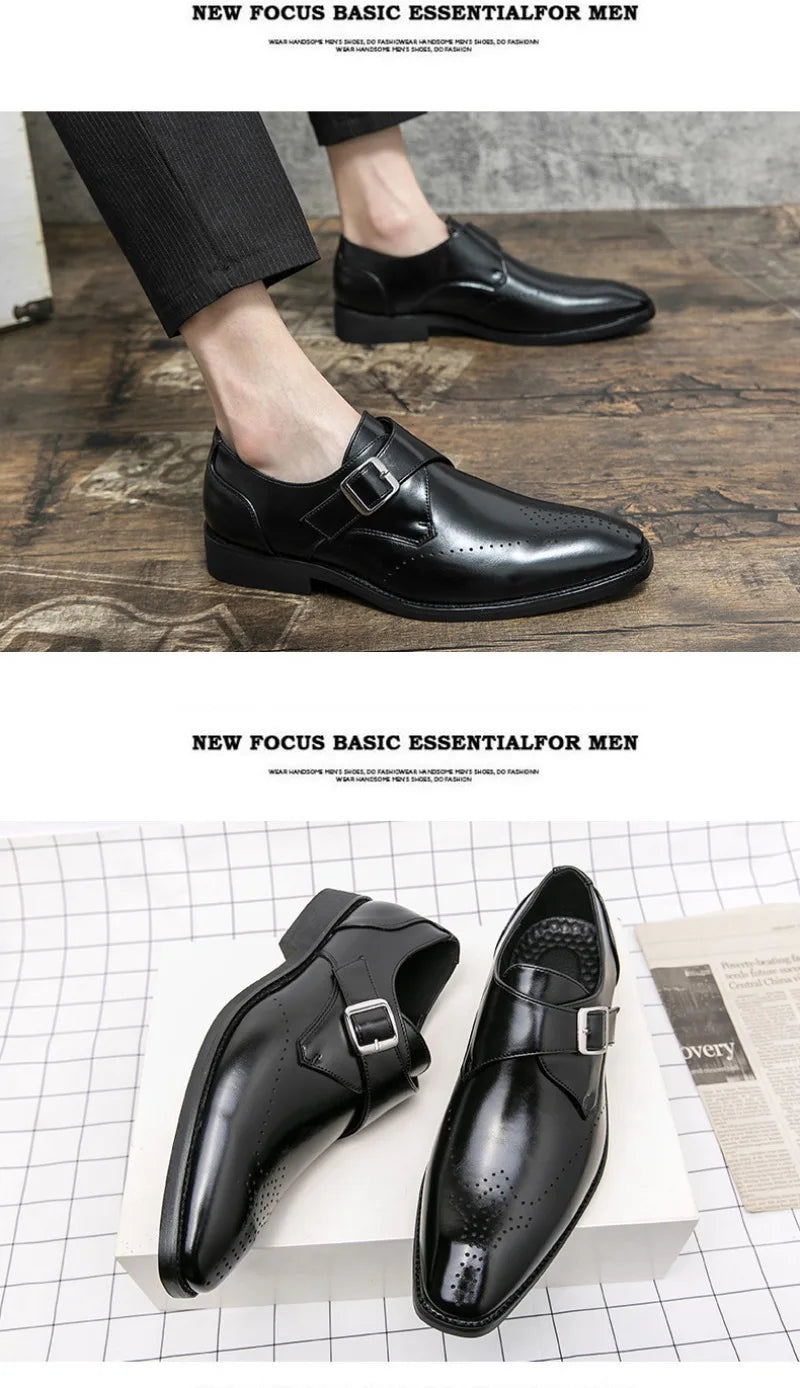 Designer Men's Shoes Classic Business Office Dress Shoe High Quality Casual Leather Shoes for Men Luxury Wedding Shoes Loafers