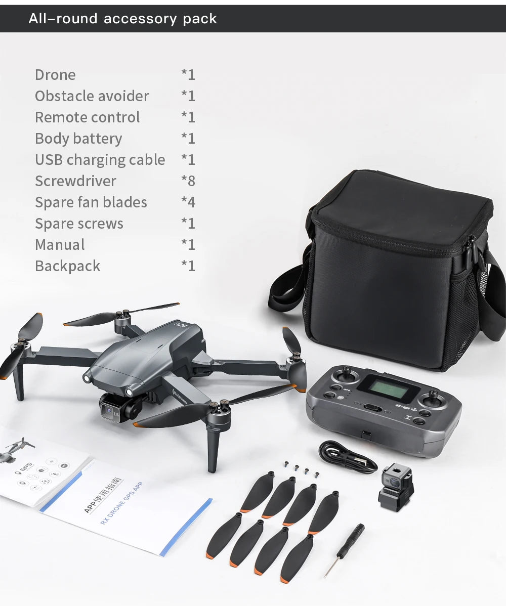 Big Sales now L600 PRO MAX GPS Drone Professional 4K 3-Axis PTZ HD Dual Camera Obstacle Avoidance Brushless Motor 5G WIFI RC Quadcopter Toys