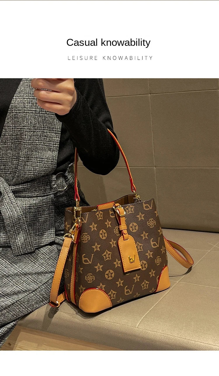 Light luxury brand handbag 2024-2025 new autumn and winter high-end fashion designer bucket bag, single shoulder crossbody bag FREE SHIPPING